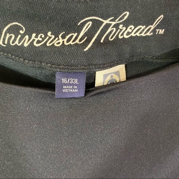 Universal Thread Women’s Boot Cut Black Pants Elastic Waist - Picture 3 of 8